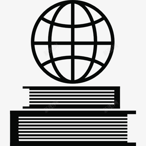 书本和地球标志图标png_新图网 https://ixintu.com 地球
