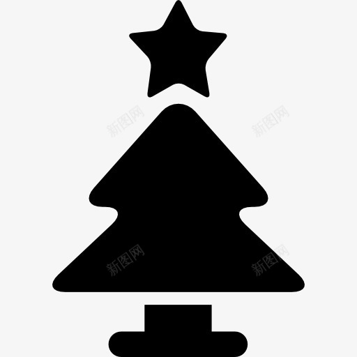 圣诞树图标png_新图网 https://ixintu.com 冬天 树 礼品 装饰 赠品