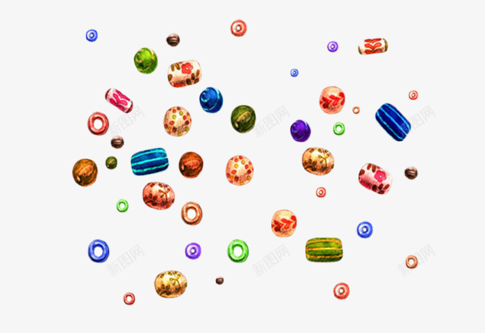 漫天的糖果片png免抠素材_新图网 https://ixintu.com 五彩糖果图片 创意糖果图片 甜蜜的背景图片 装饰图片糖果类