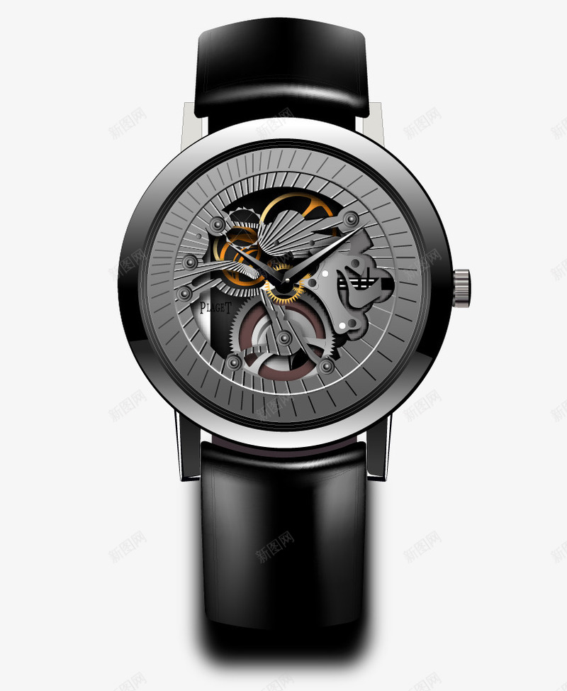手绘机械手表png免抠素材_新图网 https://ixintu.com 奢华 手绘 机械手表