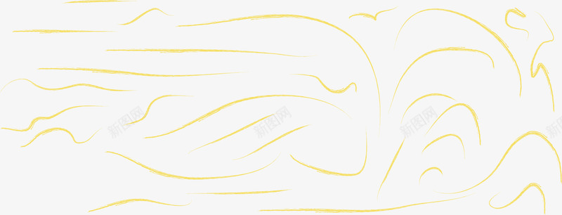 手绘涂鸦风黄色曲线png免抠素材_新图网 https://ixintu.com 弧度线 手绘涂鸦 柔和曲线 柔和线条 波浪线 线条 装饰曲线 飘逸曲线 黄色曲线