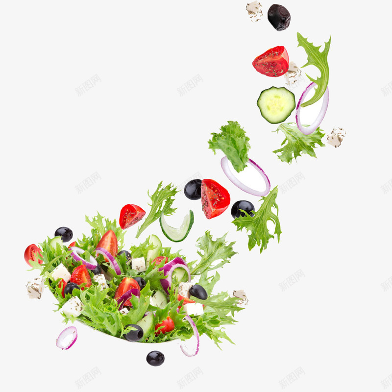 沙拉png免抠素材_新图网 https://ixintu.com 沙拉 绿色蔬菜 装饰 食品