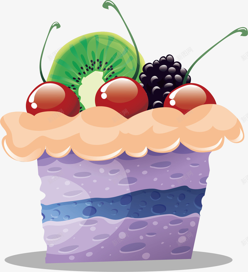 水果味道沙河蛋糕图标png_新图网 https://ixintu.com 小蛋糕 果味 樱桃 沙河特产 沙河蛋糕 蛋糕LOGO 蛋糕店