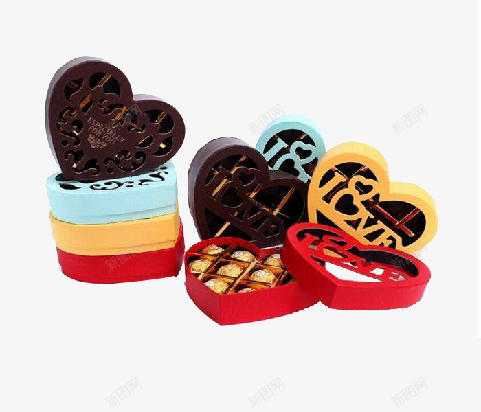 红色黄色巧克力包装盒png免抠素材_新图网 https://ixintu.com 包装盒 巧克力 巧克力包装盒 空盒子 糖果 红色黄色