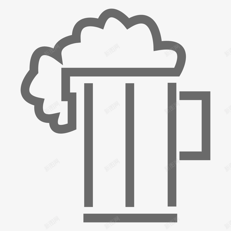 啤酒FoodBeverageLineicons图标png_新图网 https://ixintu.com beer 啤酒