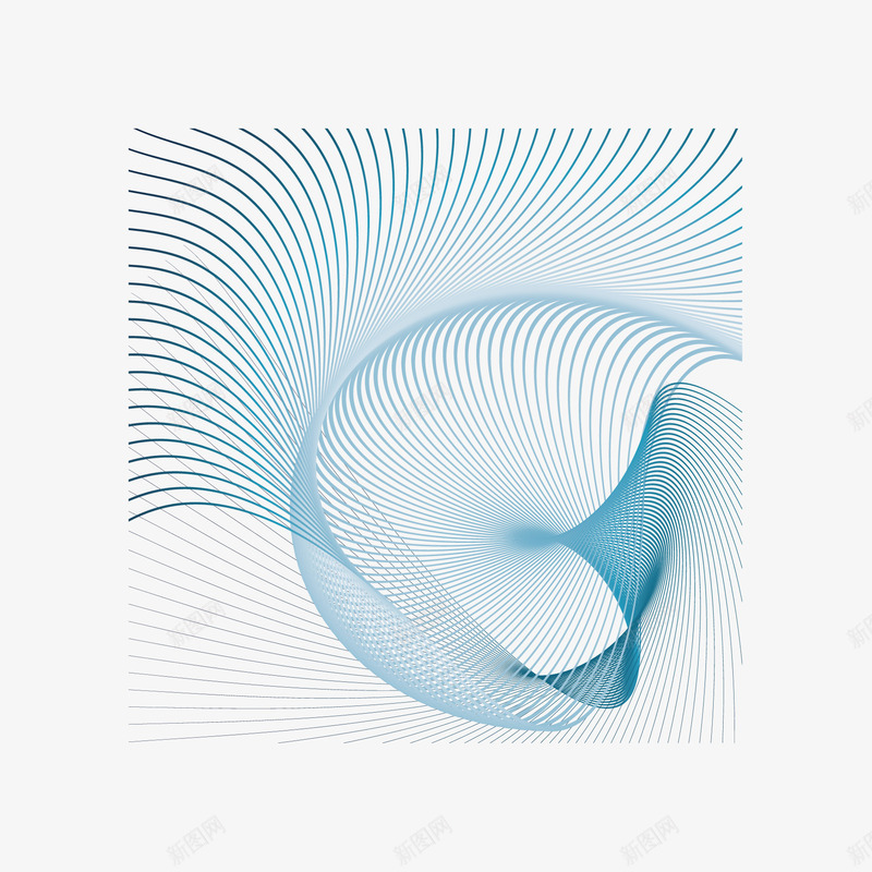 蓝色曲线装饰图案png免抠素材_新图网 https://ixintu.com png素材 免费png 免费png素材 曲线 曲线装饰图案 矢量素材 蓝色曲线