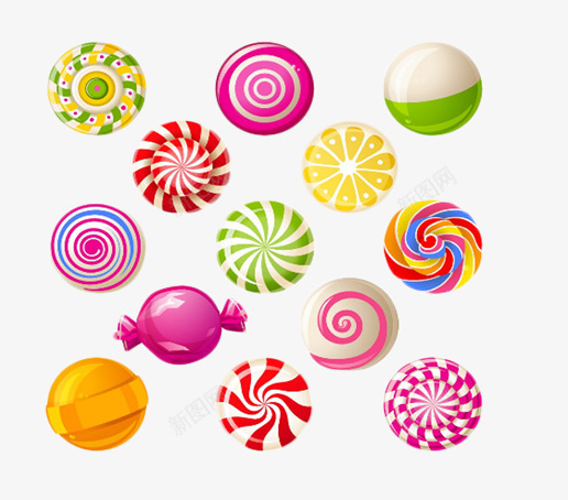 各种糖果片png免抠素材_新图网 https://ixintu.com 创意糖果类背景图片 手绘糖果图片 甜蜜的糖果图片 美味的糖果图片