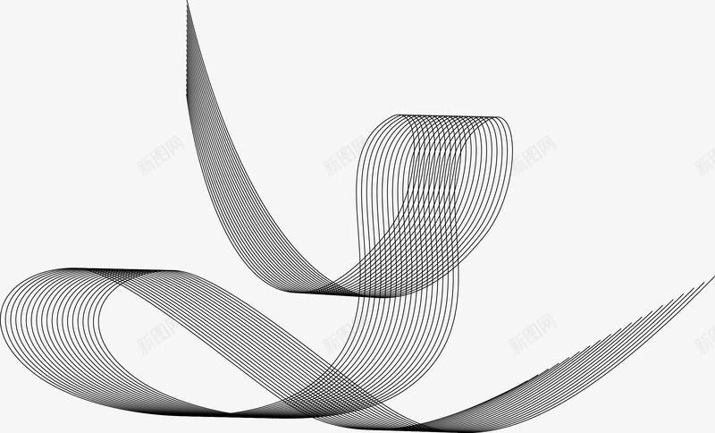 弯曲波动线条图标png_新图网 https://ixintu.com 动感 动感曲线 动感线条 曲 曲线 波动曲线 矢量线条 线 线条