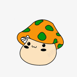 彩色小蘑菇卡通可爱小蘑菇头高清图片