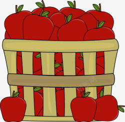 一篮红苹果一篮子红苹果高清图片