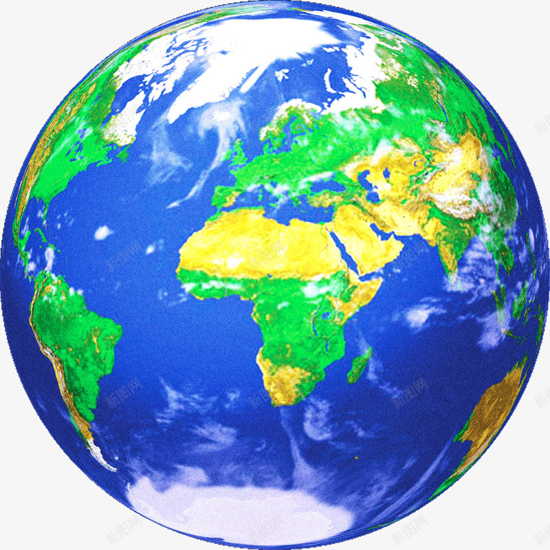 蓝色地球公益装饰图标png_新图网 https://ixintu.com 公益 地球 蓝色 装饰