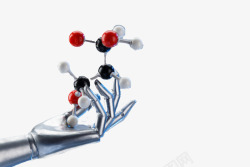 掌握分子结构的机械手素材