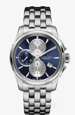汉米尔顿腕表手表蓝色机械男表素材