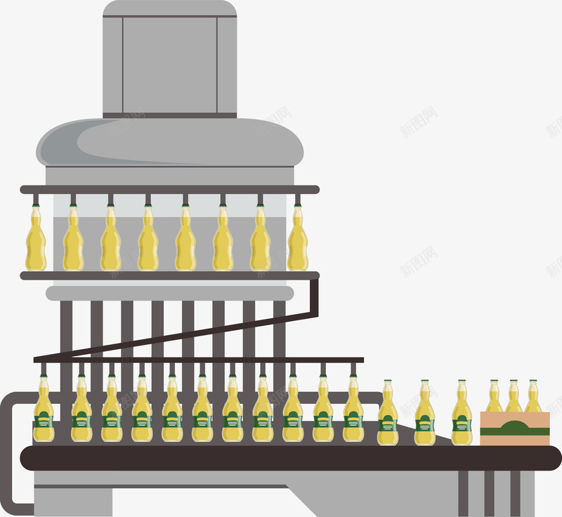 一个啤酒生产机器矢量图eps免抠素材_新图网 https://ixintu.com 一个机器 啤酒 啤酒生产 机器 机器PNG 生产机器 矢量机器 矢量图