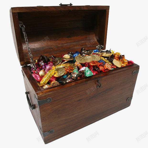 宝箱里的糖果png免抠素材_新图网 https://ixintu.com 多色糖果 宝箱 宝藏 糖果