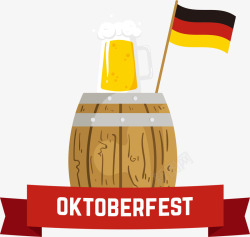 玻璃杯标签德国啤酒标签高清图片