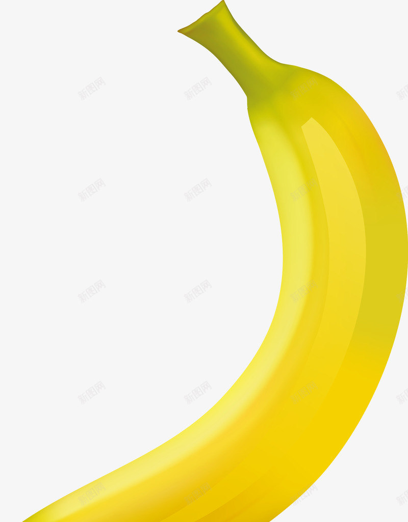 黄色香蕉矢量图ai免抠素材_新图网 https://ixintu.com 卡通水果 水果 瓜果 矢量水果 蔬菜水果 香蕉 黄色 矢量图