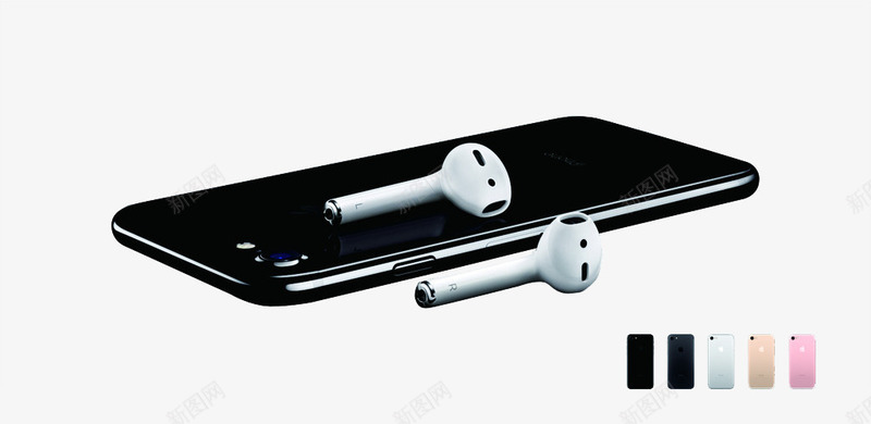 iPhone7和耳机png免抠素材_新图网 https://ixintu.com iPhone7 产品实物 手机 苹果手机