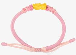 粉色挂绳貔貅手链素材