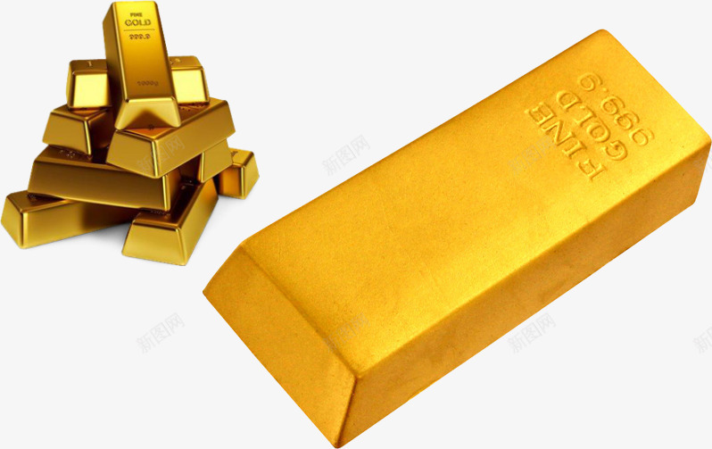 堆在一块的金条png免抠素材_新图网 https://ixintu.com 一堆金条 手绘 金条 黄金 黄金条