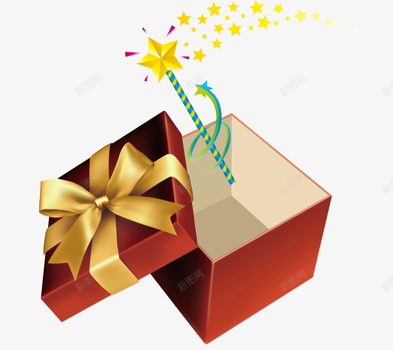 开盒有礼png免抠素材_新图网 https://ixintu.com 卡通图案 开盒有礼 惊喜礼物 打开的礼品盒 礼品盒 礼物