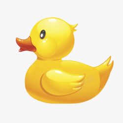橡胶鸭黄色绝缘体翅膀发亮的橡胶鸭卡通高清图片