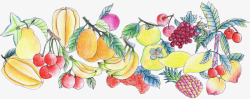 樱桃杨桃香蕉葡萄各种水果素材