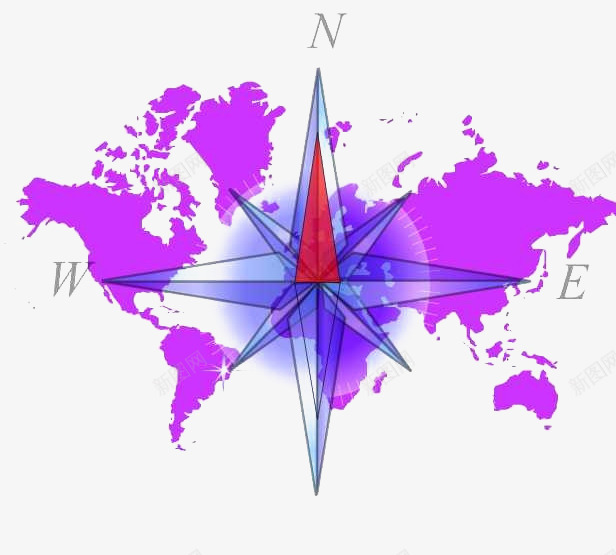 地球指南者图标png_新图网 https://ixintu.com 东南西北 地图 指引 方向