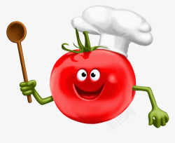 厨师番茄素材