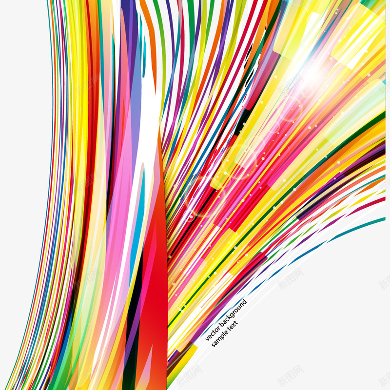 彩色曲线装饰图案矢量图ai免抠素材_新图网 https://ixintu.com 彩色曲线 曲线 曲线装饰图案 矢量图