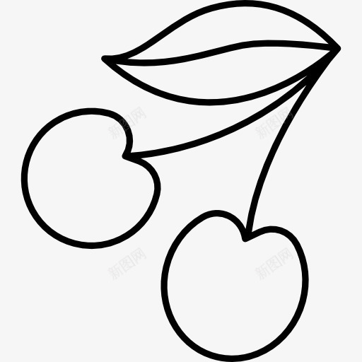 樱桃图标png_新图网 https://ixintu.com 健康食品 有机 水果 纹身 酿酒 食品