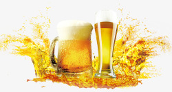 世界杯黄色啤酒促销广告素材