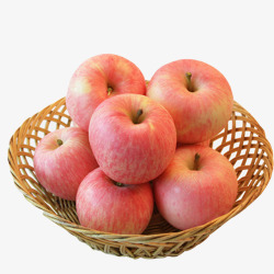 苹果筐一篮筐的苹果高清图片
