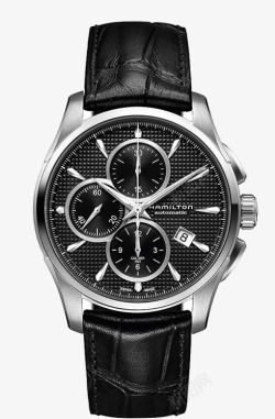 汉米尔顿黑色腕表机械手表男表素材