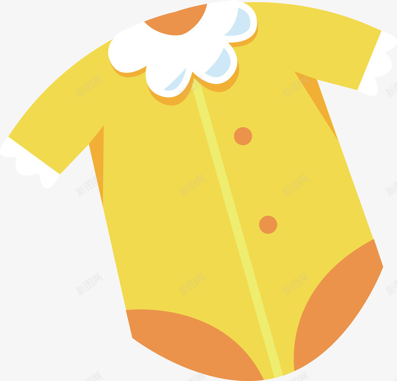 黄色女孩上衣矢量图ai免抠素材_新图网 https://ixintu.com 儿童 外套 女童 童装 衣服 矢量图