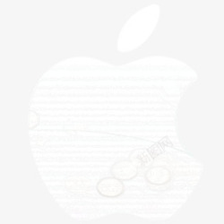 七色彩渐变的苹果图标高清图片