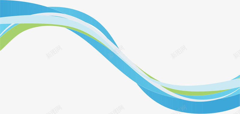 蓝色线条png免抠素材_新图网 https://ixintu.com 手绘 曲线 漂浮 矢量线条 矢量蓝色 线头 蓝色