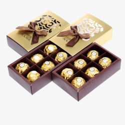精品盒巧克力盒子情人节精品盒巧克力免高清图片