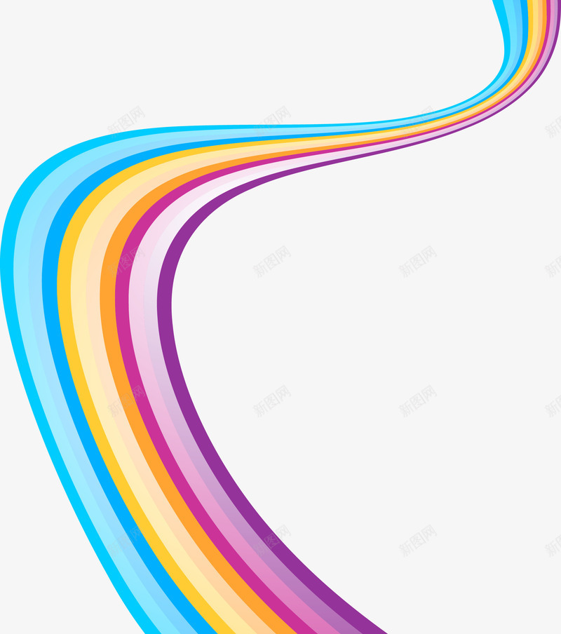 波动彩色线条图png免抠素材_新图网 https://ixintu.com 弯曲 弯曲线条 彩色 彩色线条 曲线 波动 波动曲线 线条 线条图