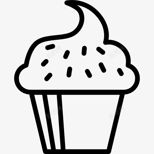 SweetCupcake图标png_新图网 https://ixintu.com 松饼 烤 甜点 糖果 蛋糕 面包 食品