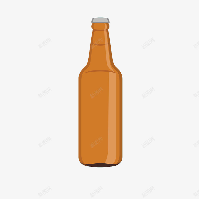 卡通啤酒瓶png免抠素材_新图网 https://ixintu.com 卡通 啤酒 酒