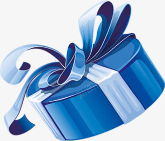 蓝色的礼品包装盒png免抠素材_新图网 https://ixintu.com 包装盒 图片 礼品 蓝色