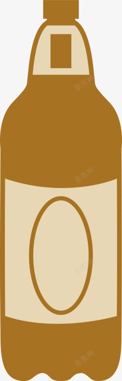 黄色酒瓶素材