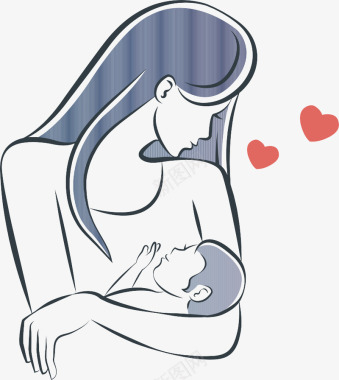 母婴插画图标图标