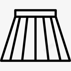 日系女性短裙图标高清图片