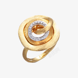黄金钻石戒指素材