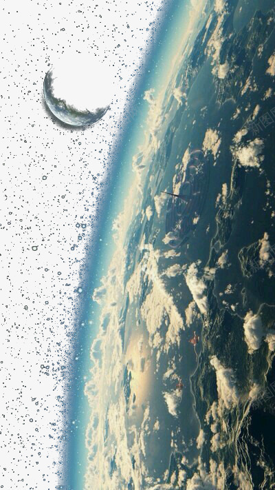 地球和月亮png免抠素材_新图网 https://ixintu.com 地球 太空 星星 星球 月球