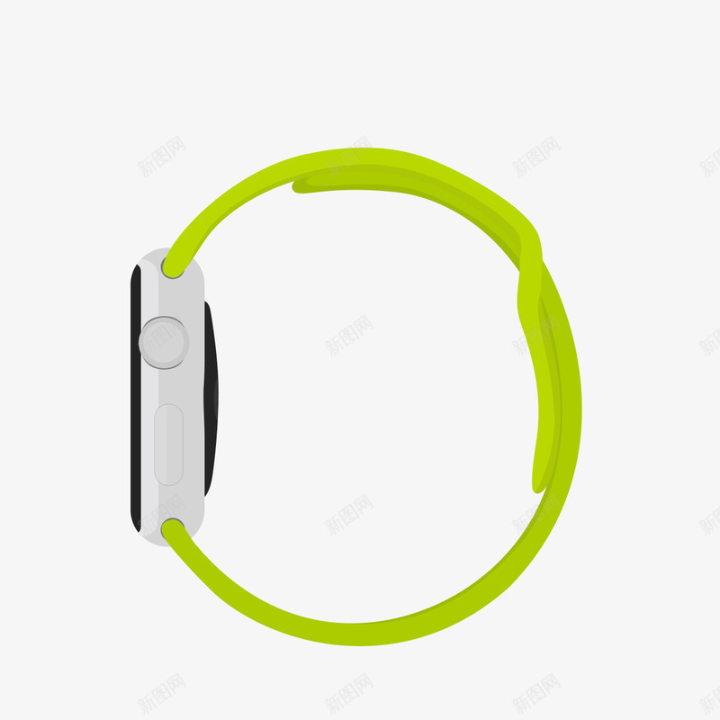 绿色手表png免抠素材_新图网 https://ixintu.com applewatch 手表 数码产品 绿色 苹果手表