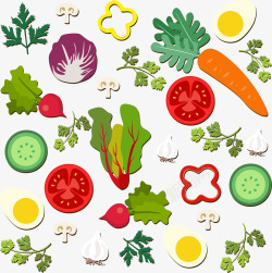 蔬菜食物矢量图素材