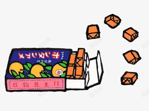 卡通橘子瑞士糖png免抠素材_新图网 https://ixintu.com 橘子 瑞士糖 甜食 糖果